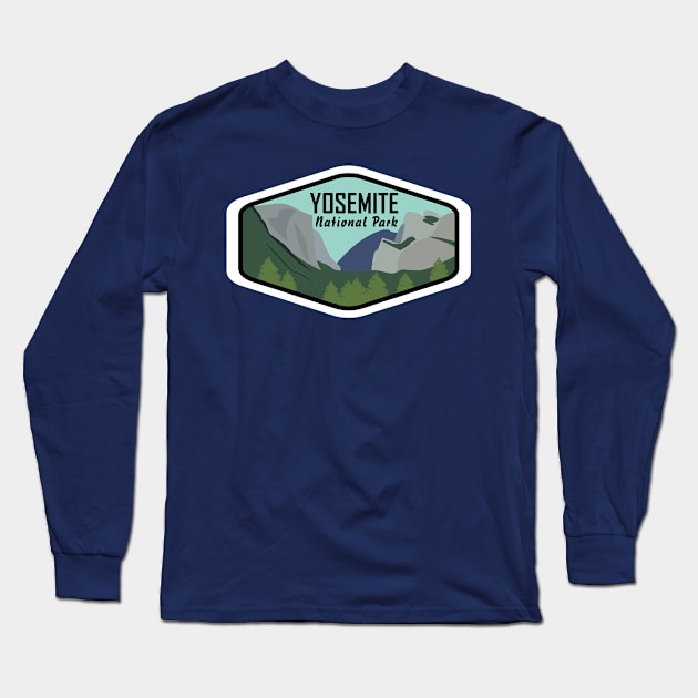 Yosemite National Park Long Sleeve T-Shirt by abbyhikeshop